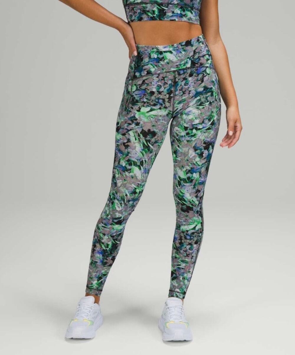 Lululemon Size 4 Swift Speed Luxtreme Tight 28" Aquila Rapid Flourish Multi
